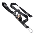 1.5 Inch Motorcycle Ratchet Tie Downs With Safety S-Hook & Carabiner
