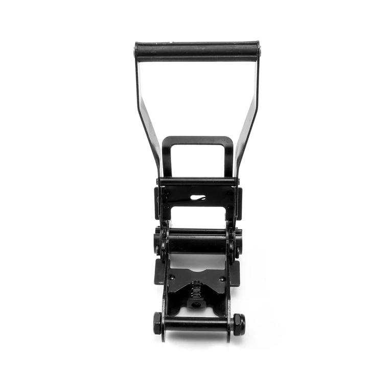 2 Inch Black Coated Ratchet Tie Down Buckle With Plastic Handle
