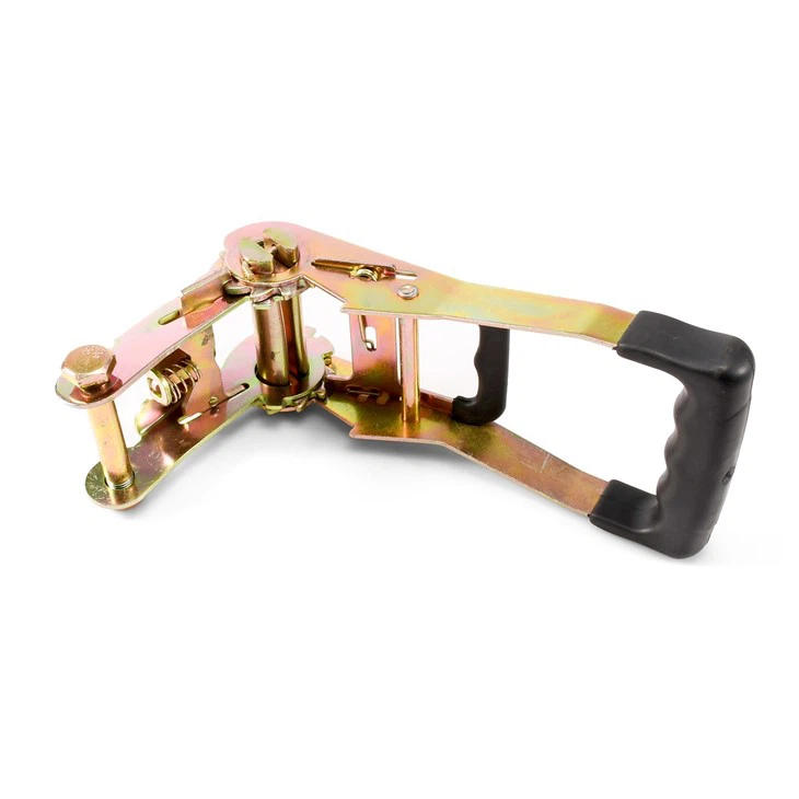2 Inch Rubber Handle Ratchet Buckle