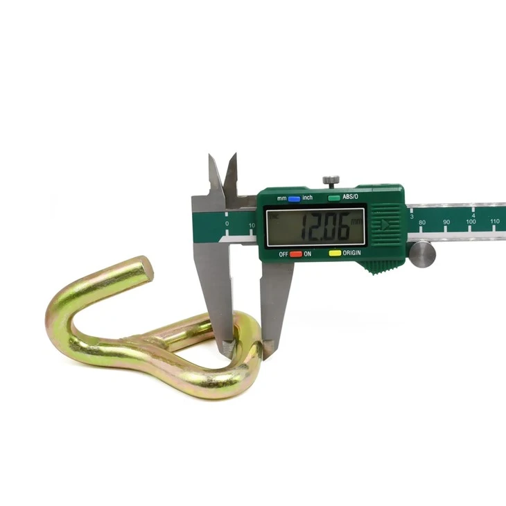 38mm 3T Ratchet Cargo Strap Metal Single J Hook