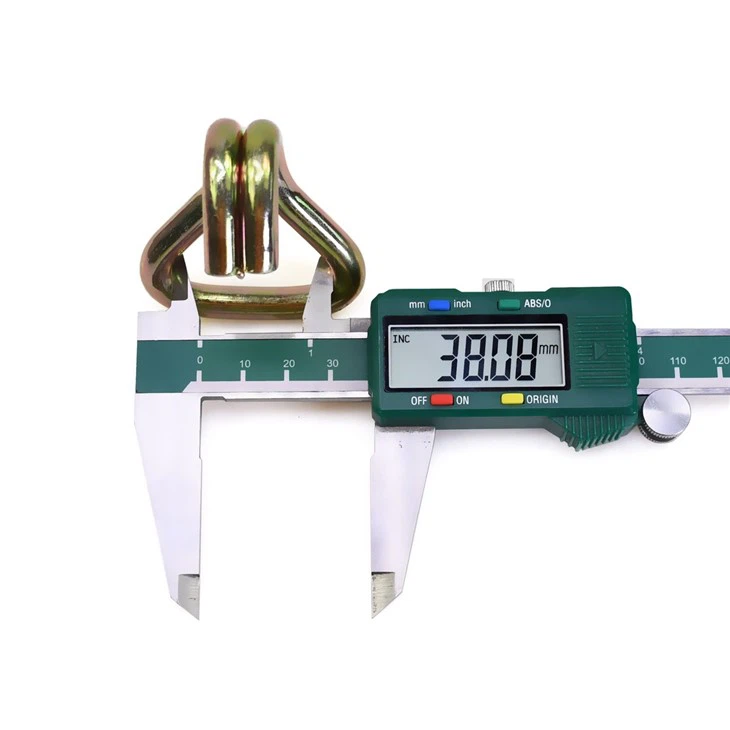 Manufacturer 1.5 Inch 2T Lashing Belt Metal Buckle Double J Hook